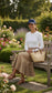 LINEN-LIKE FLARED MIDI SKIRT AVAILABLE IN 3 COLORS