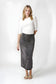 DENIM SKIRT WITH SNAP DETAIL AVAILABLE IN 2 COLORS