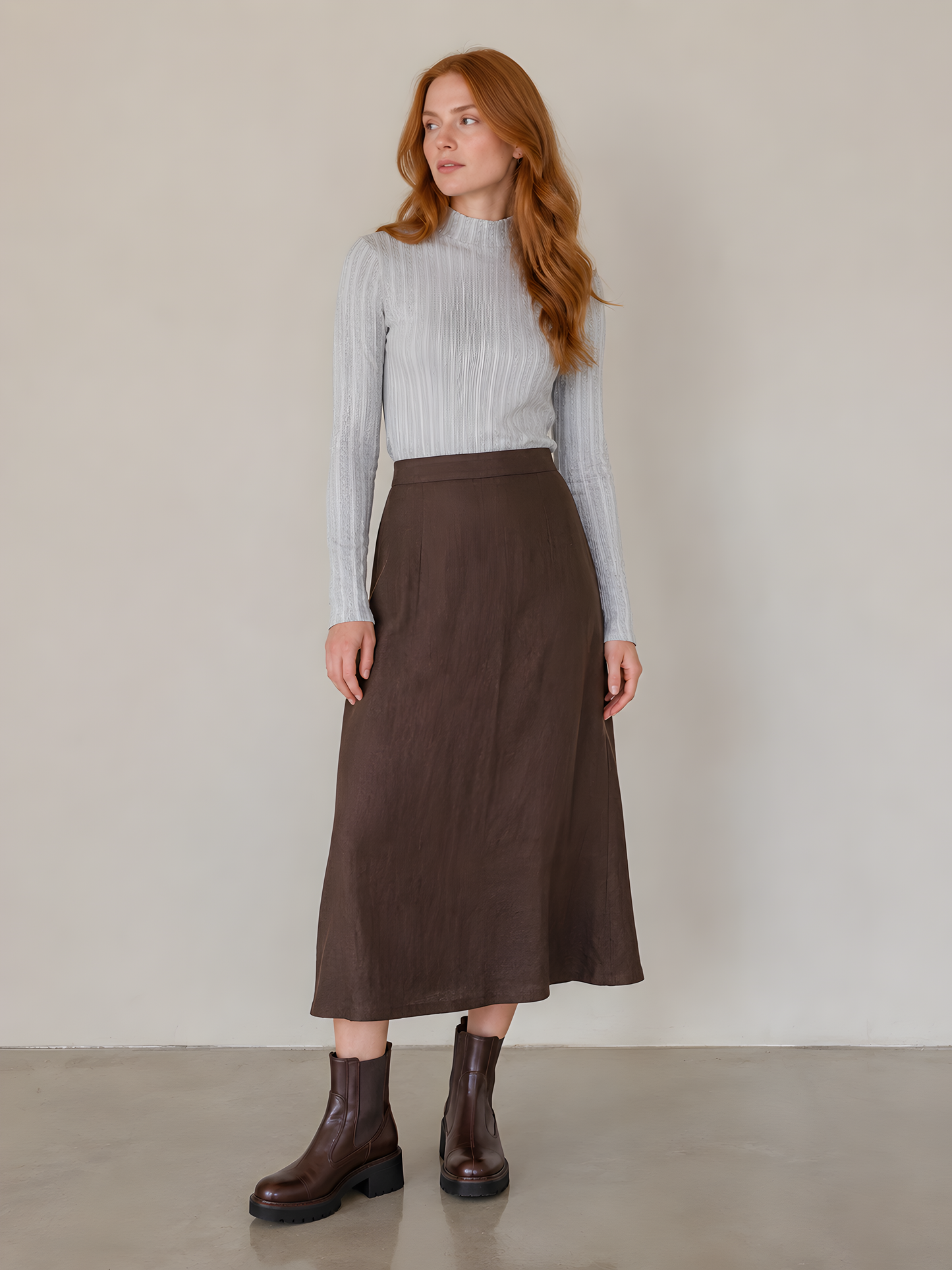 TEXTURED MOCK NECK AVAILABLE IN 7 COLORS