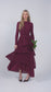 EUROPA MAROON DRESS