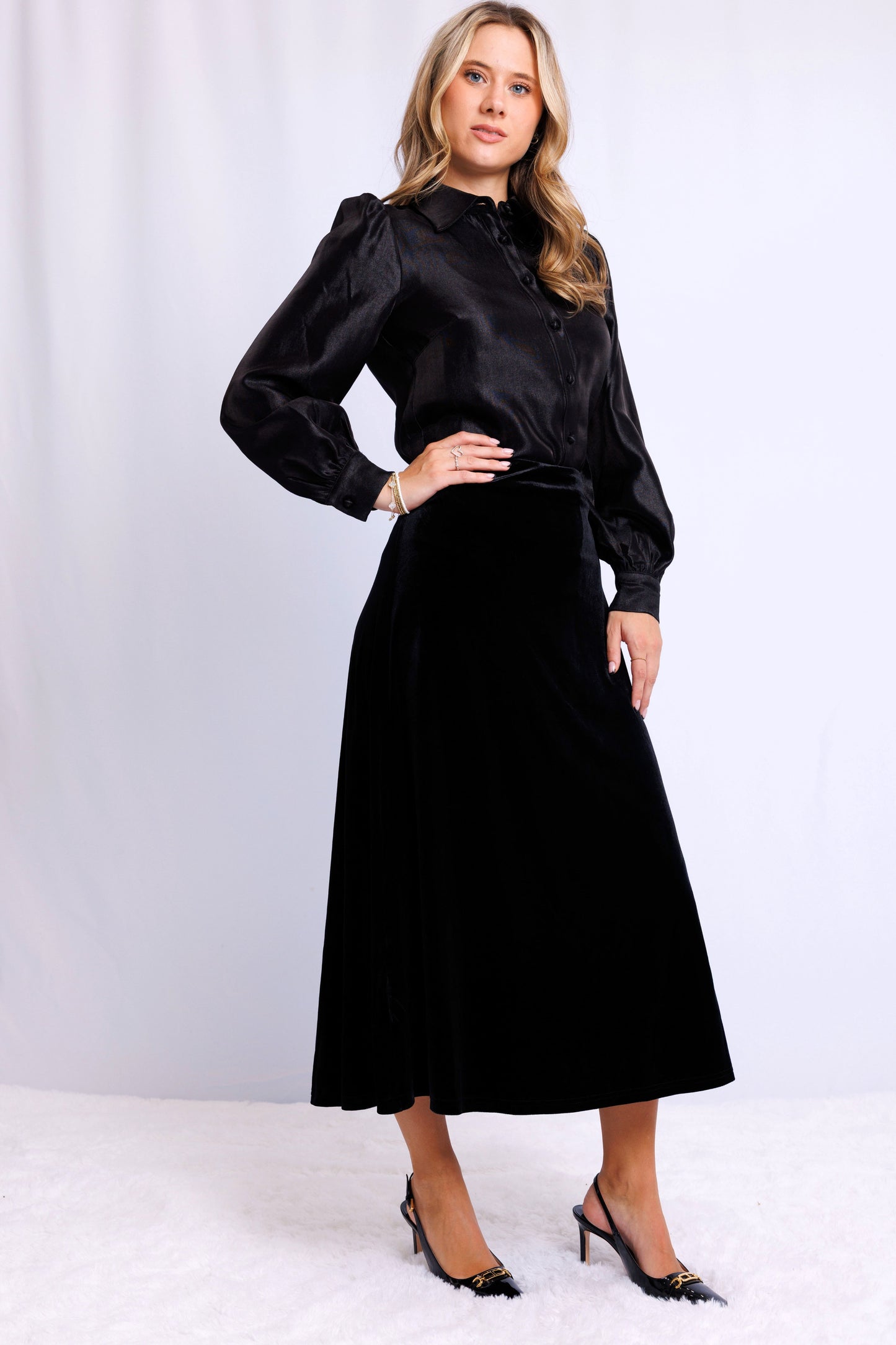 PUFF SLEEVE BLOUSE AVAILABLE IN 3 COLORS