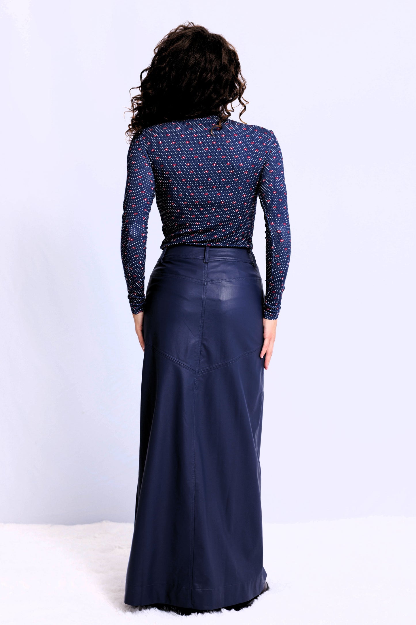 LEATHER SKIRT AVAILABLE IN 3 COLORS