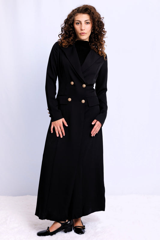 DOUBLE BREASTED COAT DRESS