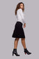 BLACK A-LINE SKIRT AVAILABLE IN 4 LENGTHS