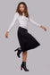 BLACK A-LINE SKIRT AVAILABLE IN 4 LENGTHS